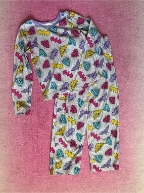 Girls' DC Superhero Long-Sleeve Pajama Set - size 8